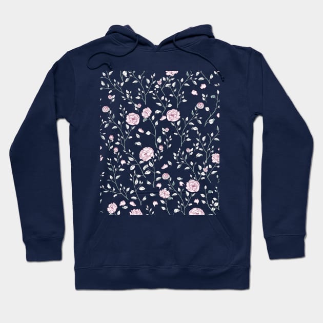 Pink Peonies Hoodie by SpilloDesign